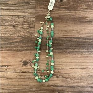 NWT Liz Claiborne Green Necklace